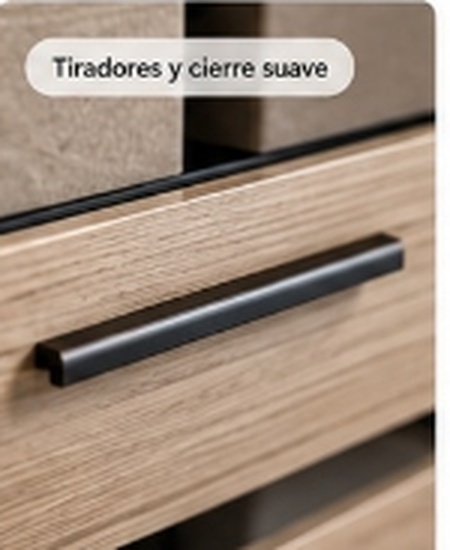 Tiradores y cierre suave